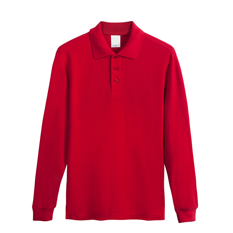 Men Wholesale Custom Casual Clothing Cotton Knit Long Sleeve Work Polo Shirt