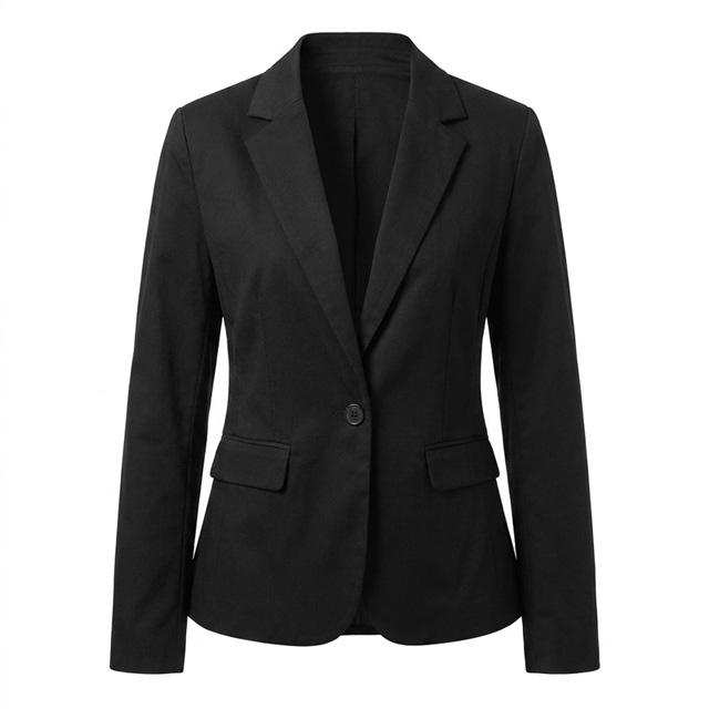 Women's Cotton Spandex Suit Inside Binding Casual Business Commuter Blazer