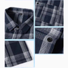 Men's Summer Breathable Custom Loose Short Sleeve Plaid Shirt