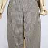 Women's Splicing Effect Windproof Khaki Trench Coat with Waist Belt