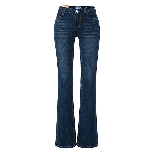 Women's Versatile Slim Fit High Rise Stretch Flared Denim Jeans