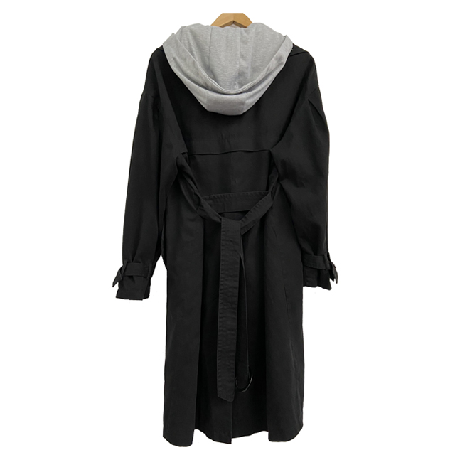 black long hooded dust jacket