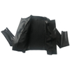 Fashion Zipper up Outdoor Jacket PU Faux Leather Jacket with Metal Buckle for Woman