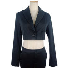 Fashion black short blazer ladies jacket