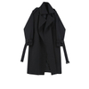 Elegant Women's Windproof Long Trench Coat with Waist Belt