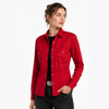 Women's Long Sleeve Custom Embroidery Slim Fit Western Button Shirt