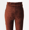 Women's Corduroy Comfort High Waist Stretch Slim Fit Flared Pants