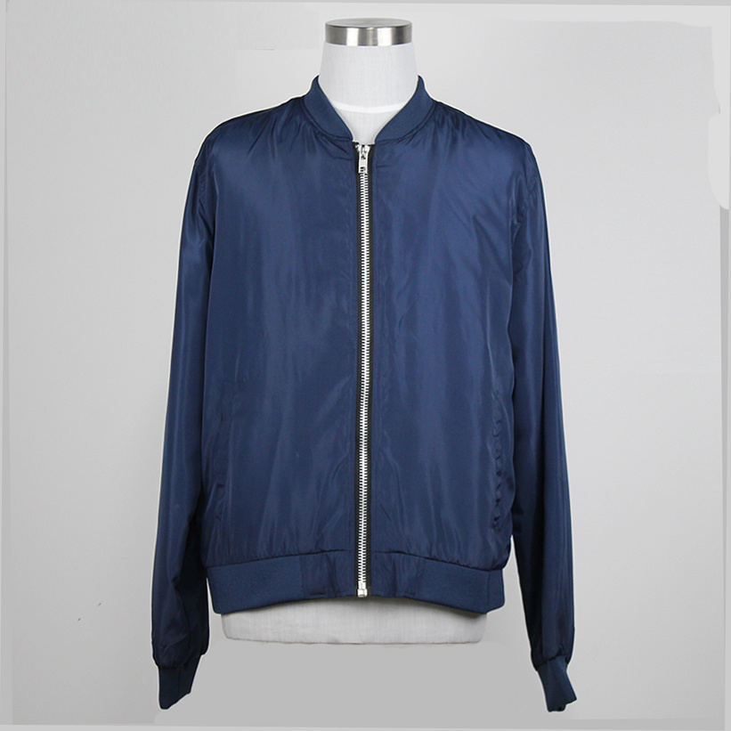 Men's Custom Lightweight Windproof Casual Coat Long Sleeve Bomber Work Jacket