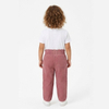Girls Casual Cotton Corduroy Pants with Ruffle Elastic Waist