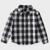 Boys Retro Cotton Clothing Children Plaid Long Sleeve Spring Thin Casual Shirt