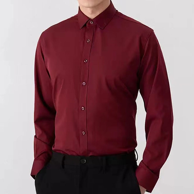 Custom Men's Formal Clothing Light Weight Long Sleeve Cotton Dress Shirt