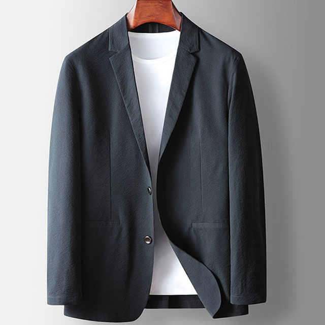 Men's Breathable Lightweight Luxury Business Casual Blazer Suit