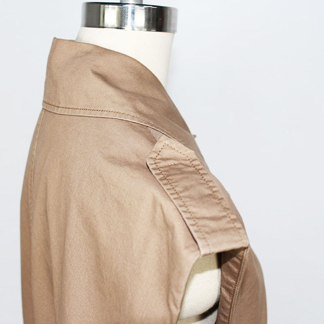 Women's Cotton Twill Versatile Patch Pockets Waist Drawstring Utility Vest