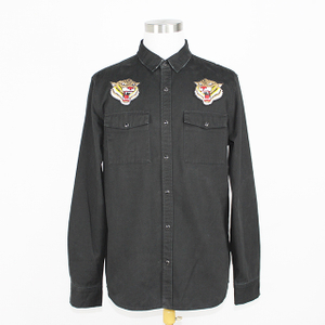 Men's Custom Embroidery Long Sleeve Casual Western Shirt