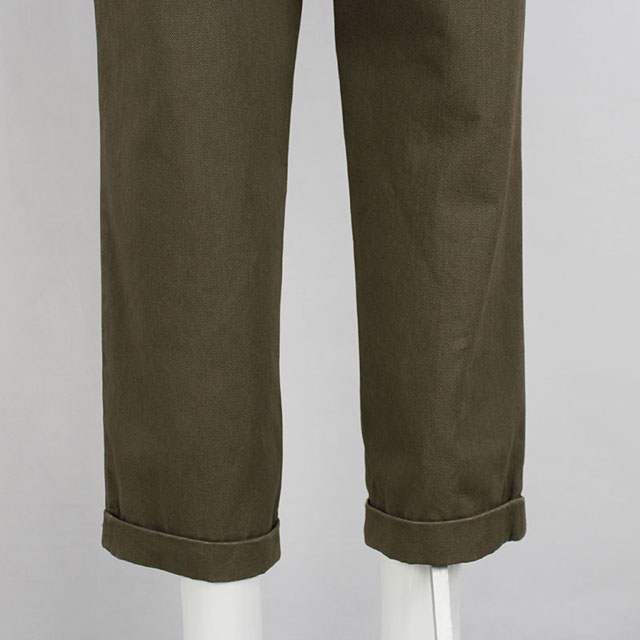 Women's Cotton Ruffle High Rise Cropped Harem Pants with Belt