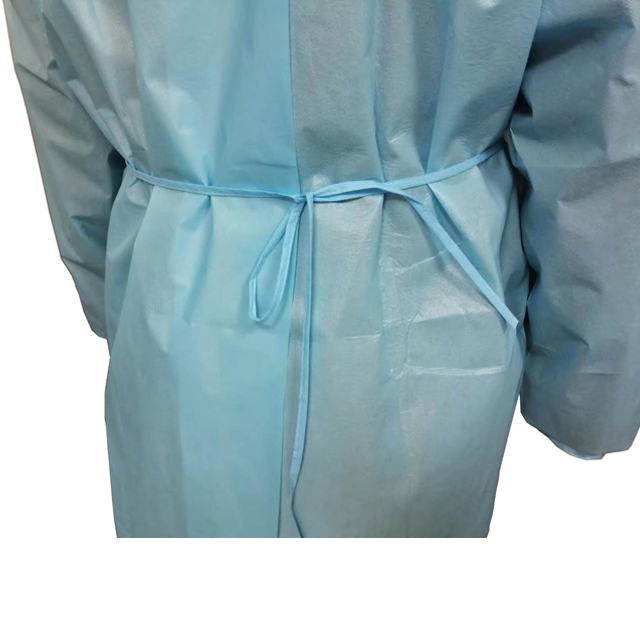 Isolation gown blue PP PE