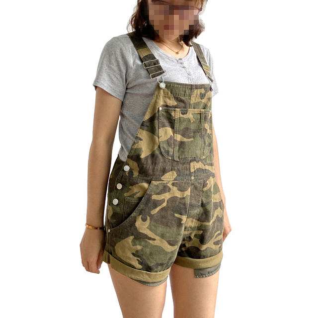Camouflage overall shorts_2副本