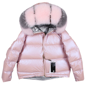 Women Winter Windproof Big Fox Fur Collar Waterproof Windbreaker Warm Down Jacket