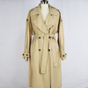 Women Fahsion Overcoat Spring/Autumn Outerwear Windbreaker Jacket Double-Breasted Windproof Dust Trench Coat