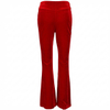 Women's Fashion Retro Stretch Suede Embossed Flared Long Pants