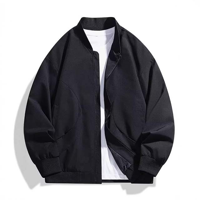 Men's Spring Stand-Collar Casual Oversized Sport Bomber Jacket