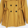 Girls Double-Breasted Cotton Windbreaker Trench Coat with Waistband
