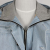 Men's Cotton Denim Hoody Windproof Lined Sports Jacket