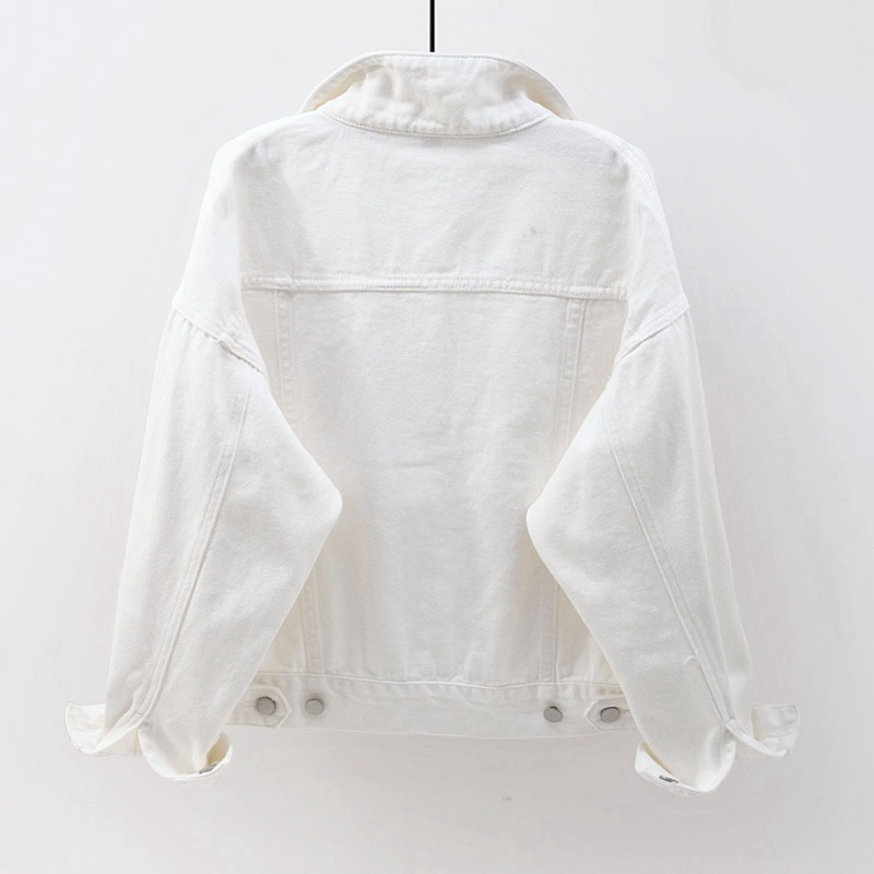 Women's Fashion Casual Outdoor Long Sleeve Coat Denim Jean Jacket