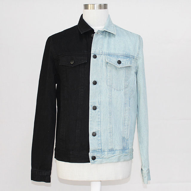 Men's Contrast Color Spring/Autumn Denim Cotton Hybrid Trucker Jacket