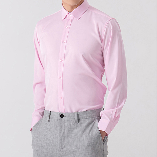 Custom Men's Formal Clothing Light Weight Long Sleeve Cotton Dress Shirt