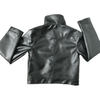 Kids PU Coating Fur Jacket with Shank Buttons 