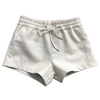 White PU Faux Leather Shorts