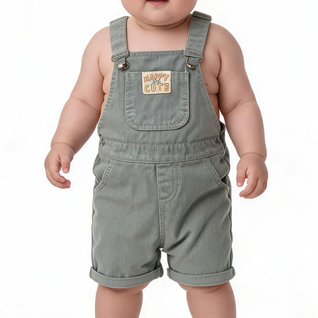 Infant Romper Shorts Summer One-Piece Cotton Baby Overalls