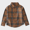 Boys Retro Cotton Clothing Children Plaid Long Sleeve Spring Thin Casual Shirt