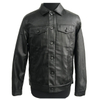 Fashion Sherpa PU Jacket Black Womens