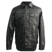 Fashion Sherpa PU Jacket Black Womens