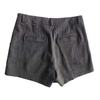 Fashion Women's grey color striped shorts