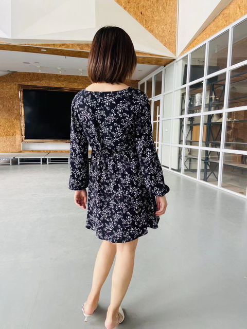 Plus Size Casual Women′ S Clothes/ Casual Dress/ Summer Dress/ Elastic Waist/ Wrap Dress/Plus Size Dresses/Floral Printed Dress