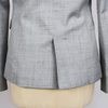 Women Spring/Autumn Grey Lightweight Textured Business Casual Work Suit