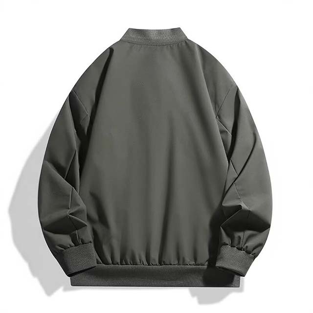 Men's Spring Stand-Collar Casual Oversized Sport Bomber Jacket