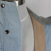 Men's Cotton Denim Hoody Windproof Lined Sports Jacket