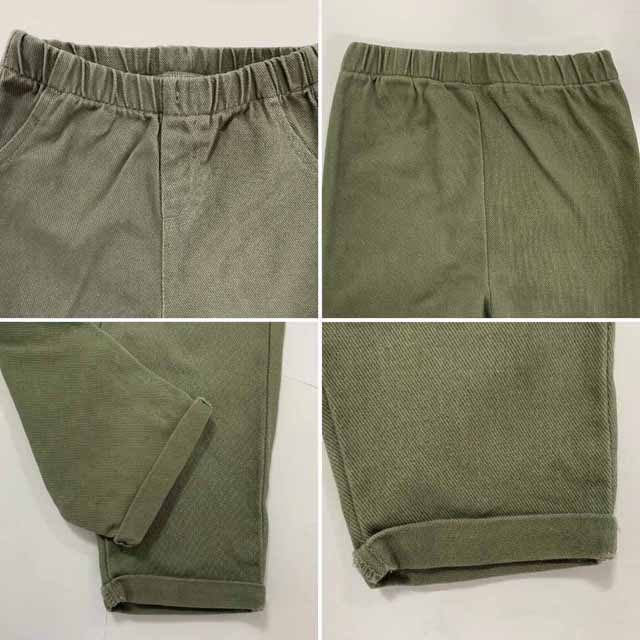 Boys Elastic Waist Outdoor Casual Cotton Twill Cargo Khaki Pants
