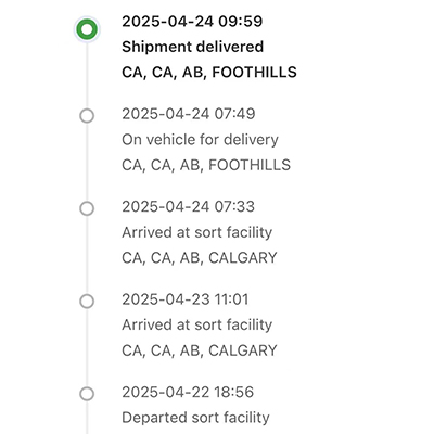 parcel tracking