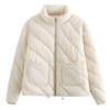 Women's Winter Fashion Quilted Puffer Coat Stand Collar Outer Wear Padded Jacket