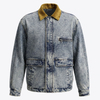 Men's Retro Washed Cotton Denim Long Sleeve Lapel Jacket