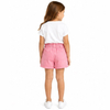 Custom Girls Summer Pink Elastic Waist Casual Cotton Shorts