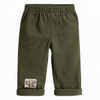 Boys Elastic Waist Outdoor Casual Cotton Twill Cargo Khaki Pants