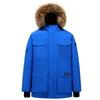 Men's Winter Outdoor Coat Windbreaker Faux Fur Hoody Puffer Duck Down Jacket
