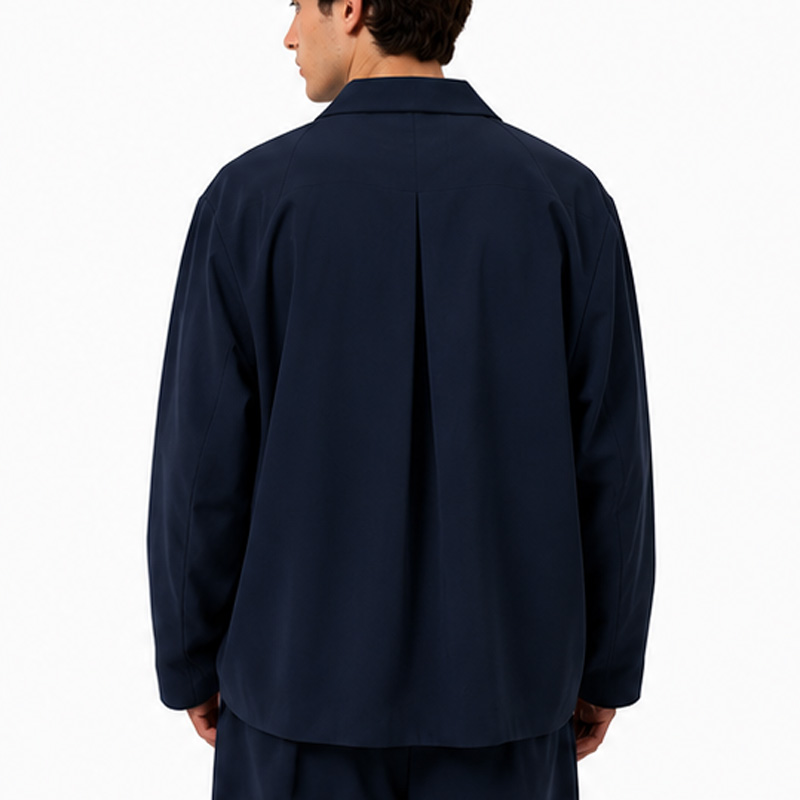 Custom Men Oversized Solid Color Button Knot Casual Blazer Jacket