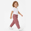 Girls Casual Cotton Corduroy Pants with Ruffle Elastic Waist